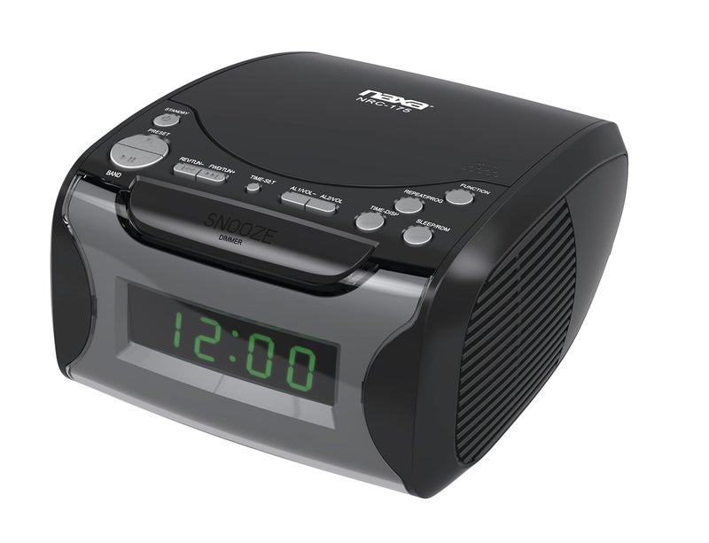 Naxa Digital Alarm Clock Radio with CD Player and USB Charge Port - Image 1